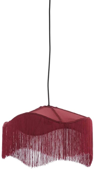 Light & Living Hanglamp Tiffany - Rood - Ø40x26cm - Retro - Hanglampen Eetkamer, Slaapkamer, Woonkamer