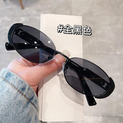 Vintage Retro Stijl Zonnebril Vrouw Ovaal Vorm Mode Trendy Dames Zonnebril Rijden Reizen Man Zonnebril