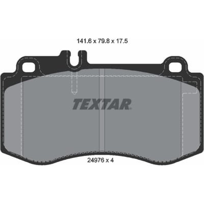 Remblokset TEXTAR 2497601, voor