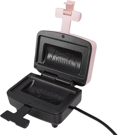 Elektrische Sandwichmaker - Tosti Apparaat - Snel Ontbijt Maken - Dubbelzijdig Verwarmen - 19x17x12 cm