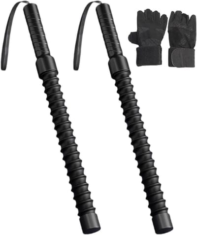 Kracht Oefentouw - Fitness Touwen - Spieropbouw Training - Draagbaar & Snel - 53.5 cm Pakket - Zwart