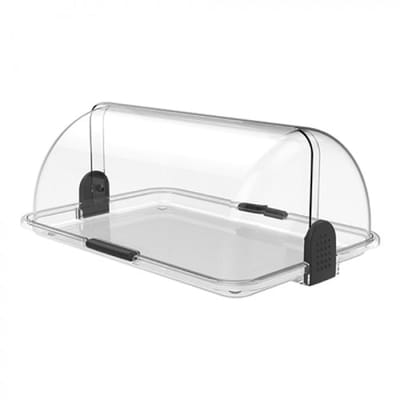 Biesse L178-00 Polybox – Buffetvitrine – Vitrine – Multifunctionele Kaas- en Brooddoos – 47 x 32 x 20cm - Kunststof – Transparante bodem