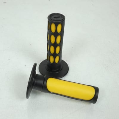 Paar handvatten Ø20mm Ø24mm MX Racing geel Sifam voor motor POI1004Y Nieuw