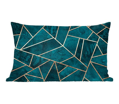Sierkussens - Kussentjes Woonkamer - 60x40 cm - Stenen - Goud - Luxe - Patronen - Abstract