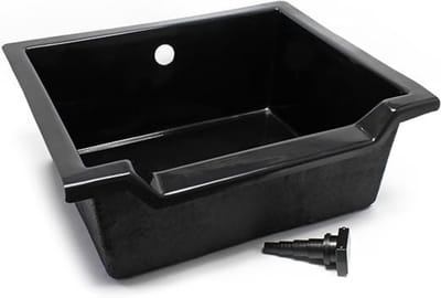 Zylo® Vijverbak - Voorgevormde Vijver - Vijverbakken - ‎79x49x32cm - Zwart - 79cm x 49cm x 32cm