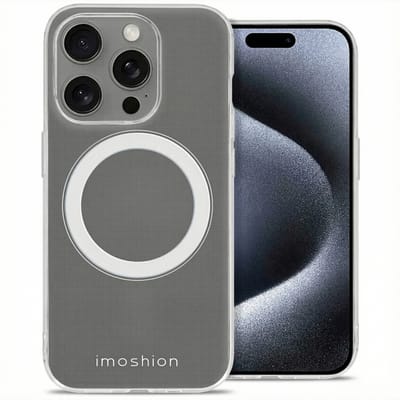 imoshion Hoesje - Geschikt voor Apple iPhone 15 Pro - Backcover geschikt voor MagSafe - Transparant