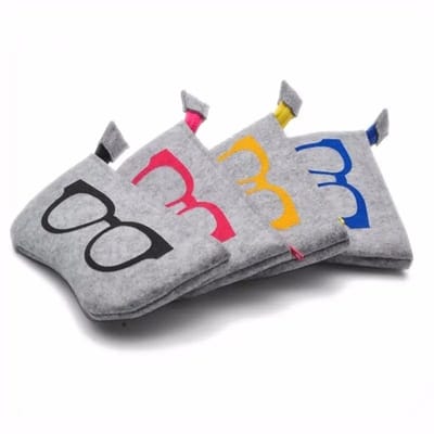 Brillentas - 4 stuks - Brillenkoker - Brillenetui - Brillenhoes vilt - Brillenhoes - Zonnebrillen opbergdoos voor mannen en vrouwen - Draagbaar - 180*90mm