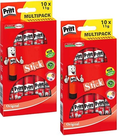 Lijmstift 10 x 11 g - Oplosmiddelvrij in Bonusverpakking