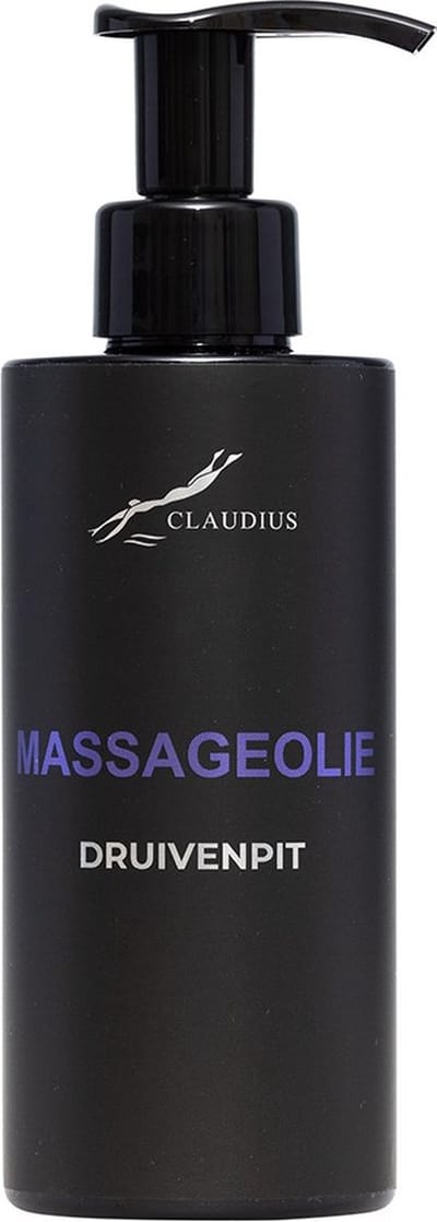 Druivenpitolie 300 ml - met pomp - zwarte fles - 100% natuurlijk - biologisch en koud geperst - grapeseed oil