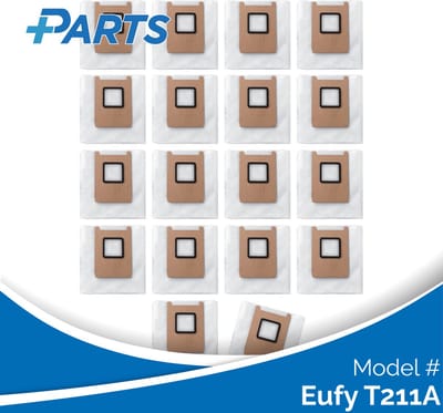 Eufy T211A Stofzakken (18 Stuks, Plus.Parts® alternatief voor T29YQA20)