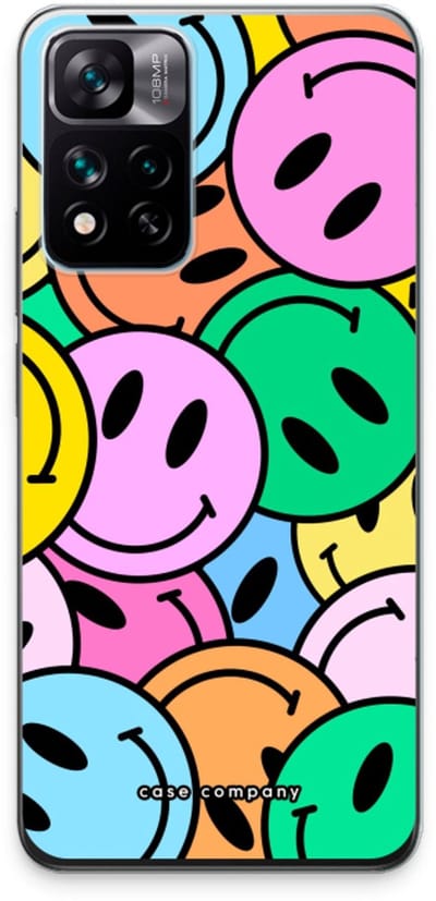 Case Company® - Hoesje geschikt voor Xiaomi 11i hoesje - Smiley N°1 - Soft Cover Telefoonhoesje - Bescherming aan alle Kanten en Schermrand