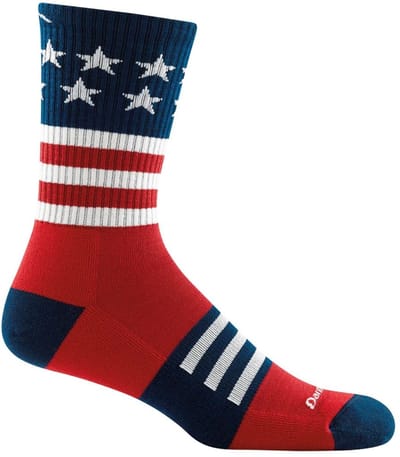 Captain Stripe Micro Crew Lightweight with Cushion - Hikingsokken en wandelsokken van merinowol