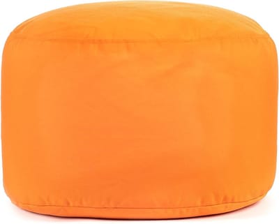 Zitzak Poef - Ottomaanse Stoel - Buiten Ontspannen - Waterdichte Olefin stof - 51cm Diameter - Oranje