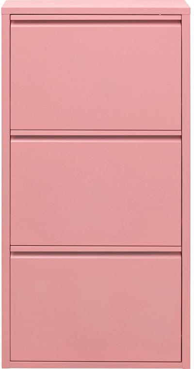 Schoenenkast Caruso roze 3 laden Kare Design