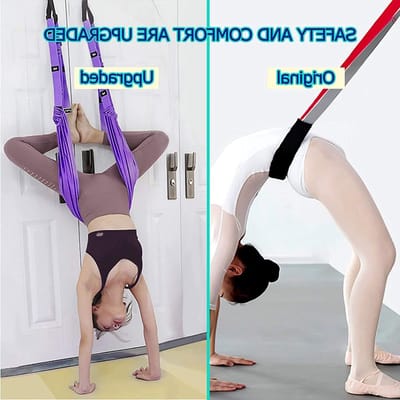 Verstelbare Stretchband voor Yoga en Fitness, Verbeter Flexibiliteit van Benen, Rug en Taille, Ideaal voor Revalidatie, Pilates en Ballet