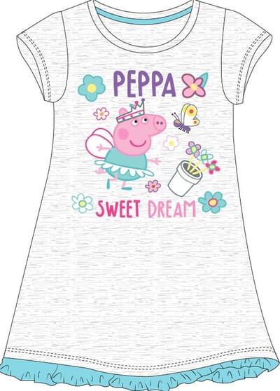Peppa Pig meisjes nachthemd, grijs, maat 98