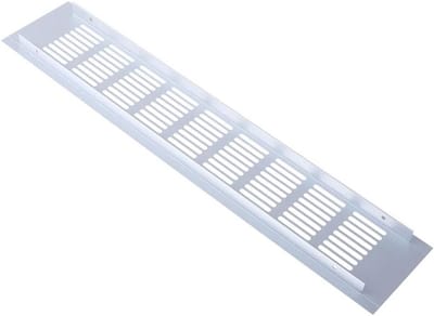 Ventilatierooster - Luchtuitlaat - Ventilatie Verbeteren - Verstelbare Luchtstroom - 5x40cm - Aluminiumkleur