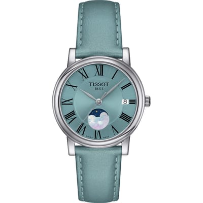 Tissot Leren Band Blauwe Wijzerplaat Heren Modehorloge T122.223.16.353.00 blauw
