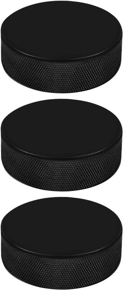 3 Stuks Rubber Hockey Schijven - Blauw, Maat M, Duurzaam, Lichtgewicht en Ideaal voor Training
