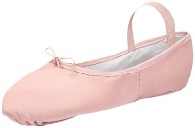 Dancer Dancewear - Balletschoenen leer met suède doorlopende zool “Elite“ - Meisje - Roze - Maat 28
