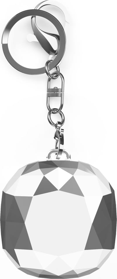 Cadorabo Hoesje geschikt voor Samsung Galaxy Buds PRO / LIVE / Buds 2 - Design Diamant Zilver - Draagbare TPU hoofdtelefoon beschermhoes Case