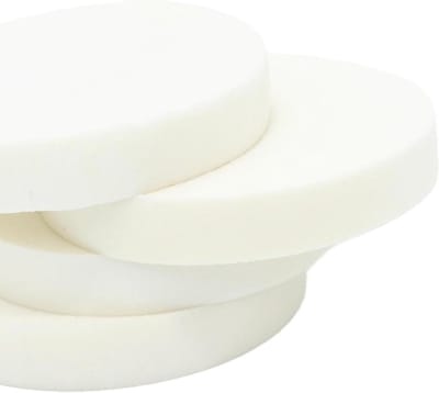 Rond Schuimrubber - Vulling Kussen - Meubel Stoffering - Hoge Dichtheid - 55x55cm - Wit