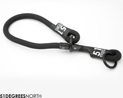 51 Degrees North - Wanderful - Collar - Nylon - Rope - Black - 40-50cmx12mm