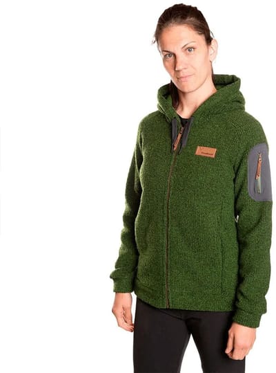 Trangoworld Gower Fleece Met Kap Groen XS Vrouw