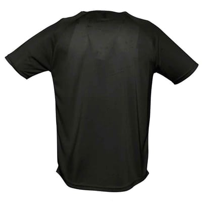 SOLS Heren Sportief Raglan T-shirt (Zwart)