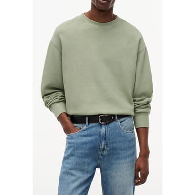 Tommy Hilfiger Relaxed Washed Waffle Knit Spring Olive Größe: M | Pullover Outlet | Herren | Grün