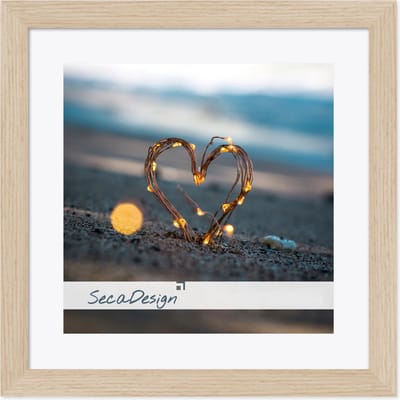 Fotolijst - SecaDesign - Fika - 50x50 / 40x40 cm fotomaat met passe-partout - Naturel - Fotokader