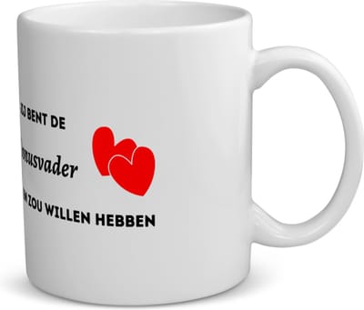 Akyol - jij bent de bonusvader die iedereen zou willen hebben koffiemok - theemok - Vader - geweldige bonusvader - liefste bonusvader - verjaardag - cadeau - kado - bedankje - geschenk - 350 ML inhoud