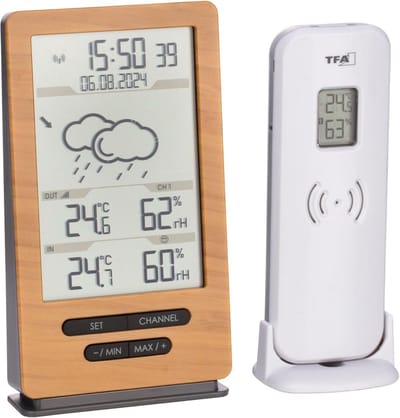 Draadloos Weerstation met Binnen- en Buitentemperatuur en Weersvoorspelling