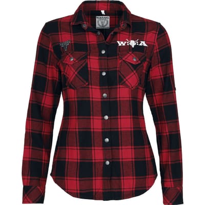 Wacken Open Air Longsleeve - Wacken - S tot XXL - voor Vrouwen - rood-zwart