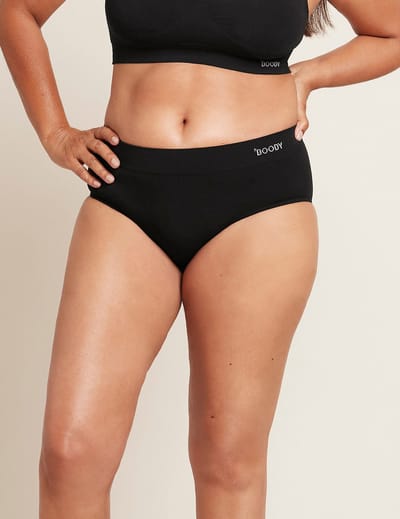 Boody - Bamboe Midi Brief - Zwart / S