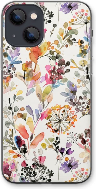 Case Company® - Hoesje geschikt voor iPhone 13 hoesje - Wilde grassen - Soft Cover Telefoonhoesje - Bescherming aan alle Kanten en Schermrand