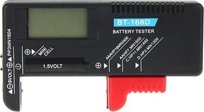 *** Batterijtester - Compact en Veelzijdig voor Alle Batterijen - {Battery/Batterij} Meter - Digitaal - Zwart van Heble® ***