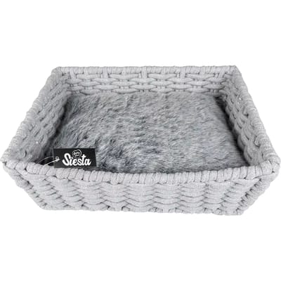 Katoen touw hondenbed Duvoplus Oyster