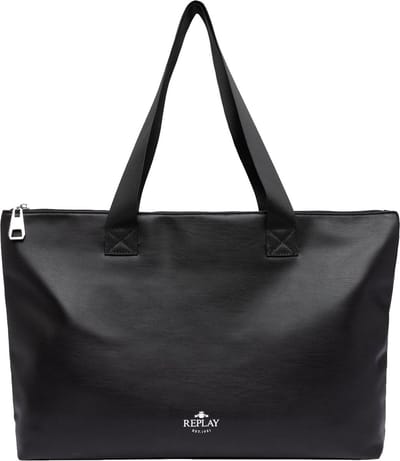 REPLAY Shopper Black Zwart