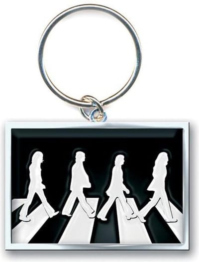 The Beatles - Abbey Road Crossing Sleutelhanger - Zwart/Wit