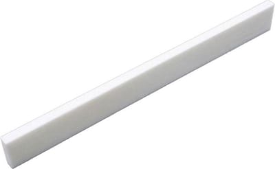 Allparts BS0246000 Zadel van gebleekt been voor akoestische gitaar 105x3x11 mm