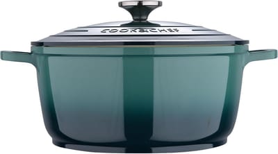 Kookpan met deksel - Steelpan Aluminium - Maaltijden Bereiden - Oven en inductie - 24 cm - Groen