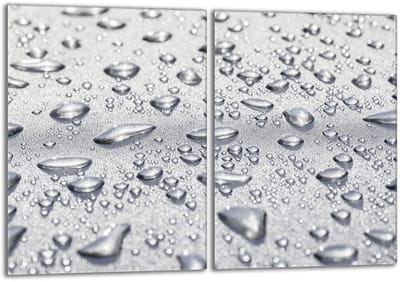 TMK ArtDeko Krople Serie - Snijplank - Glas - Beschermpaneel - 40x52cm