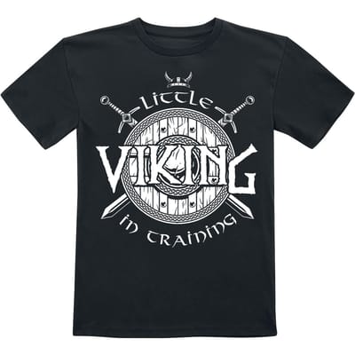 Sprüche - Fun T-shirt - Little Viking In Training - 104 tot 164 - voor Kinderen - zwart