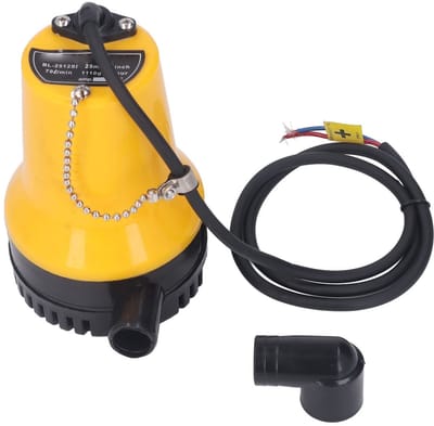 Dailygoody - Elektrische Bilge Pomp - 45W Stil - Marine Submersible DC12V - 25mm Caliber - Waterafvoer Pomp - Betrouwbaar en krachtig - Geschikt voor .