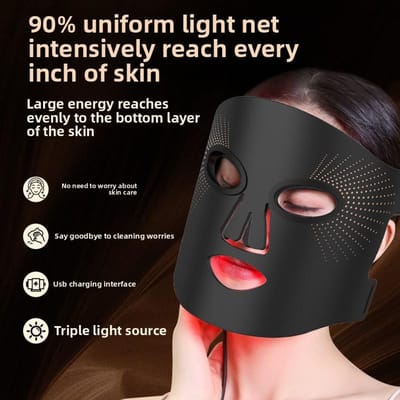 Photon Huidverjongingsinstrument Huishoudelijk Masker Schoonheidsinstrument Gezichtsmasker Inbrenger Led Rood en Blauw Grote Rij Licht