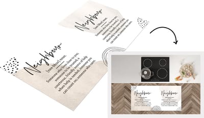 Keukenloper - Loper keuken - Quotes - Nieuwe buren - Woordenboek - 120x60 cm - Keukenloper vinyl