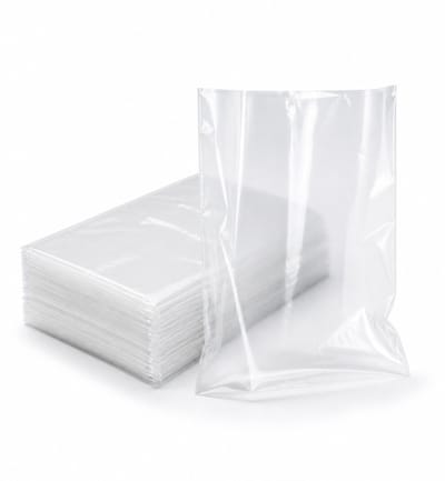 Inpakr Transparante LDPE Zijvouwzakken - 1000 Stuks - 7 x 2,25 x 18 cm - 20 Micron