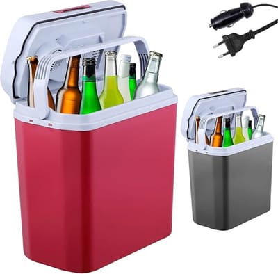 Luxe Elektrische Koelbox – Frigobox – Met Verwarmingsfunctie – 12V – Auto – ECO Mode – 230 volt – 20L Capaciteit – Rood
