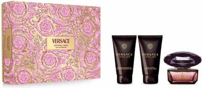 Versace Crystal Noir Giftset - 50 ml eau de parfum spray + 50 ml showergel + 50 ml bodylotion - cadeauset voor dames